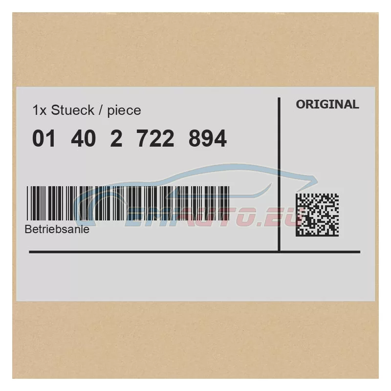 Genuine BMW 01402722894