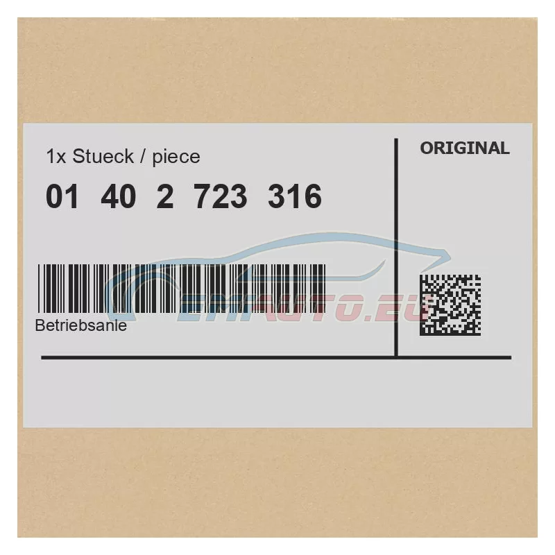 Genuine BMW 01402723316