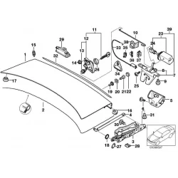 Genuine BMW Trunk lid (41628212603)