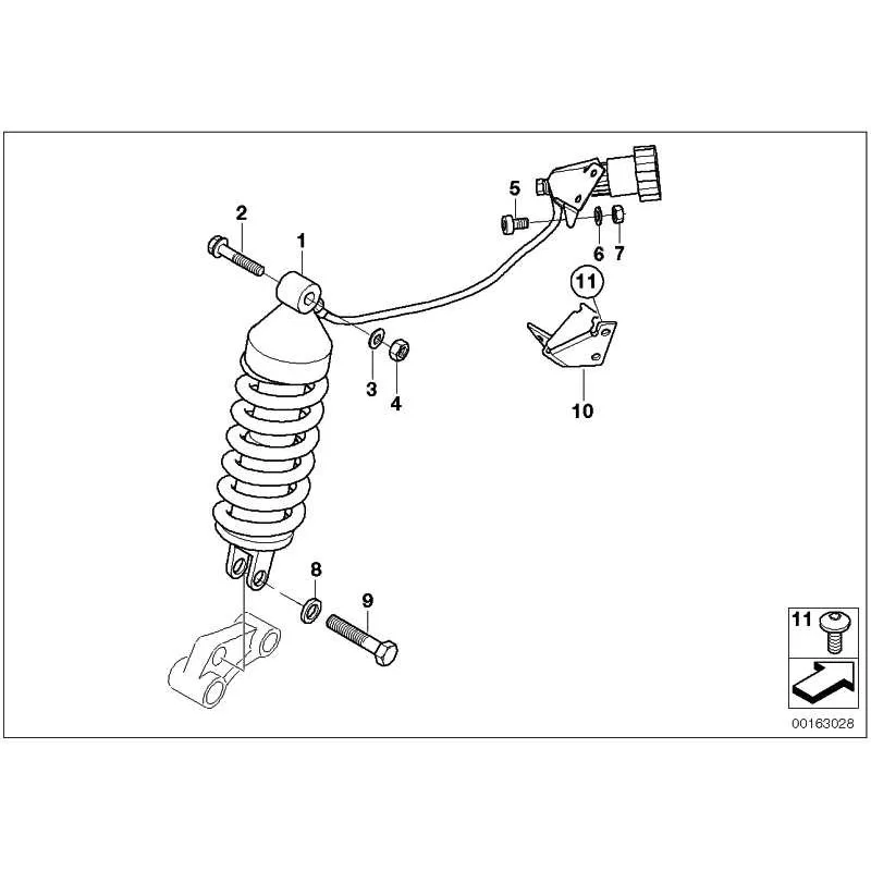 Original BMW Federbein hinten (33537728374)