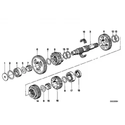 Genuine BMW Shaft seal (23121451152)
