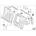 Original BMW Halter Blende Ausstellfenster rechts (52207008680)