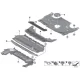 Genuine BMW Engine encapsulation, front (51757463446)