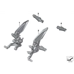 Genuine BMW HP footrest system, right (77258553930)