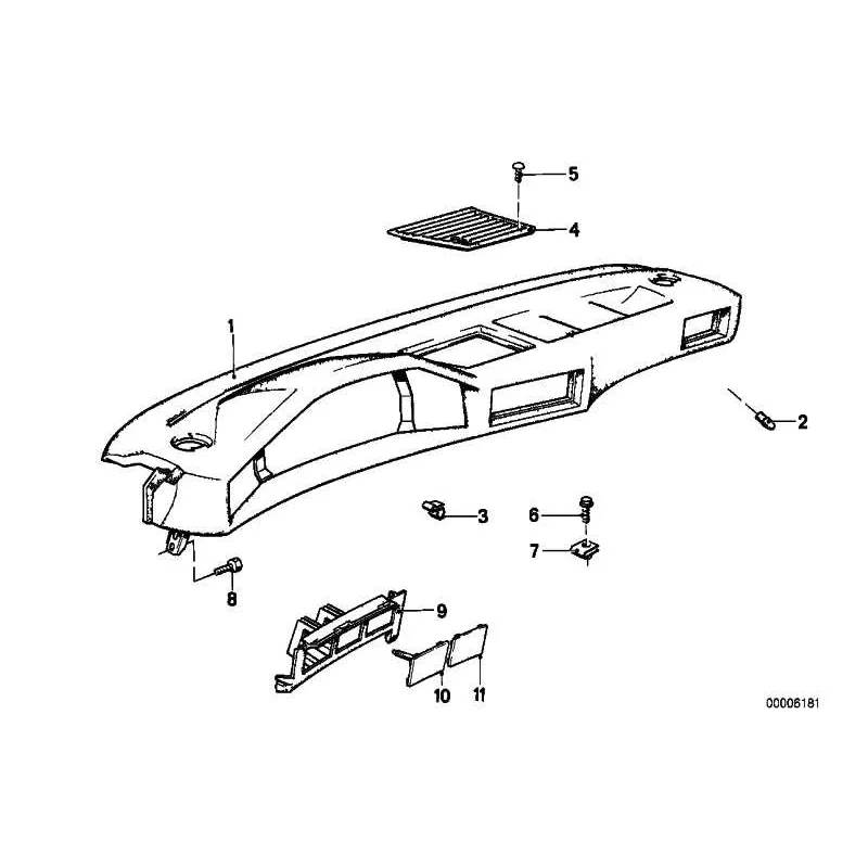Genuine BMW SWITCH SUPPORT (51451879534)