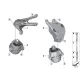Genuine BMW Engine supporting bracket, left (22116861553)