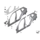 Genuine BMW Bracket, side panel column A (41008495533)