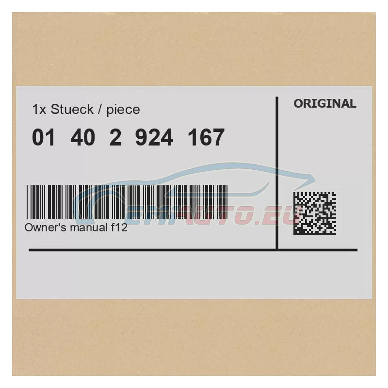 Genuine BMW 01402924167