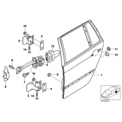 Genuine BMW Door, rear right (41527034156)