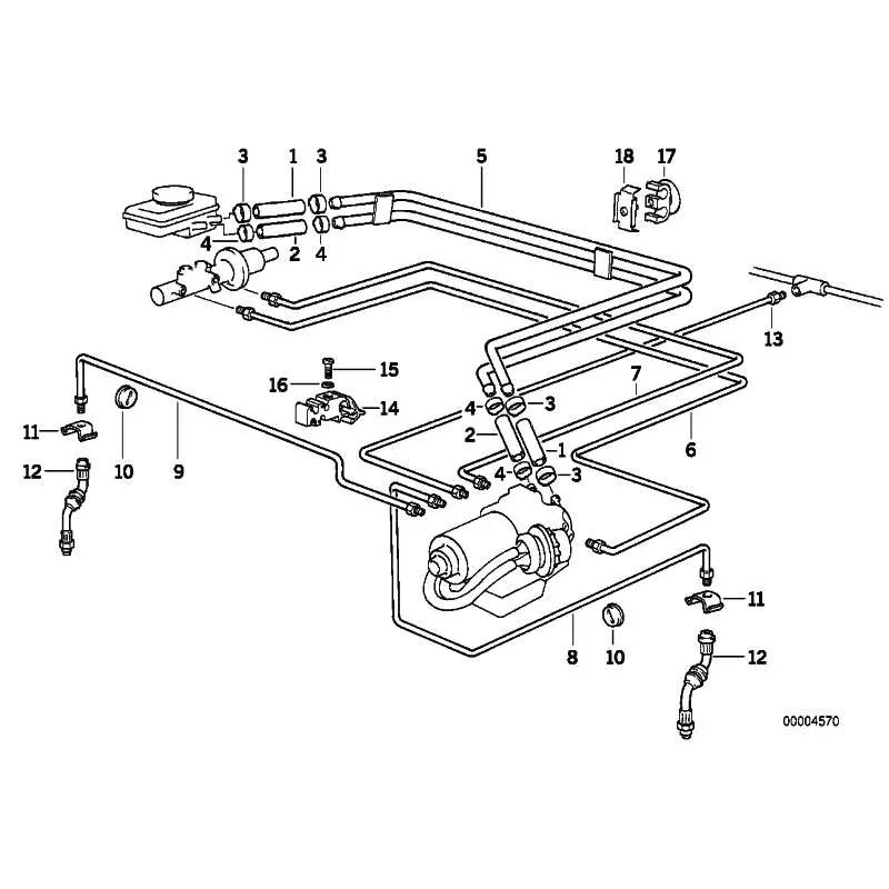 Original BMW Saugleitung (34301161819)