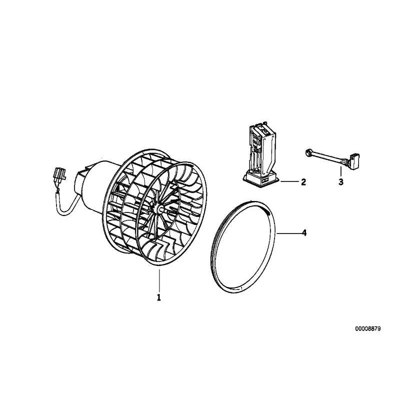 Genuine BMW Blower unit (64118390434)