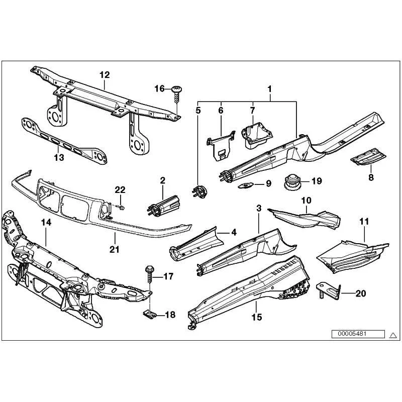 Genuine BMW COMPLETE LEFT ENGINE SUPPORT (41118209935)