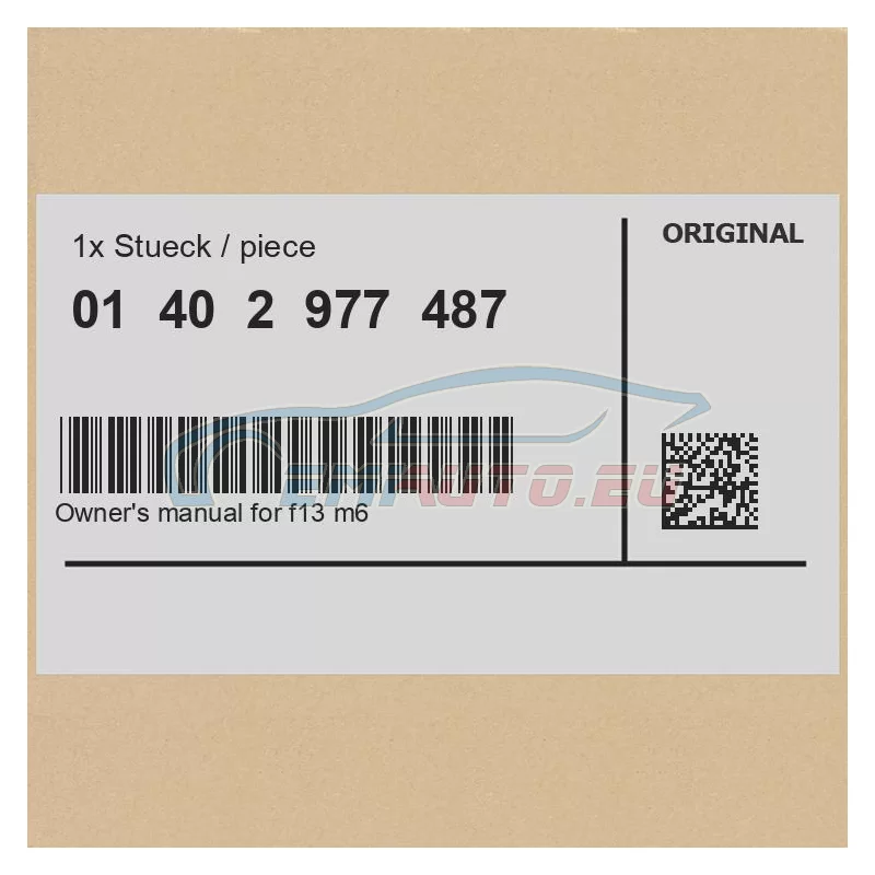 Genuine BMW 01402977487