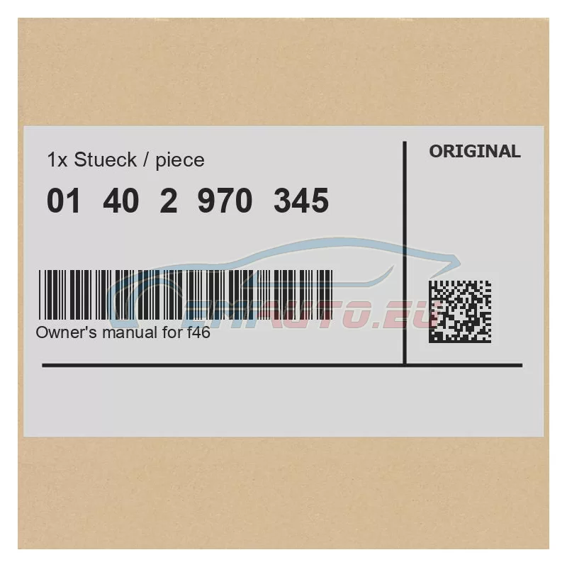 Genuine BMW 01402970345