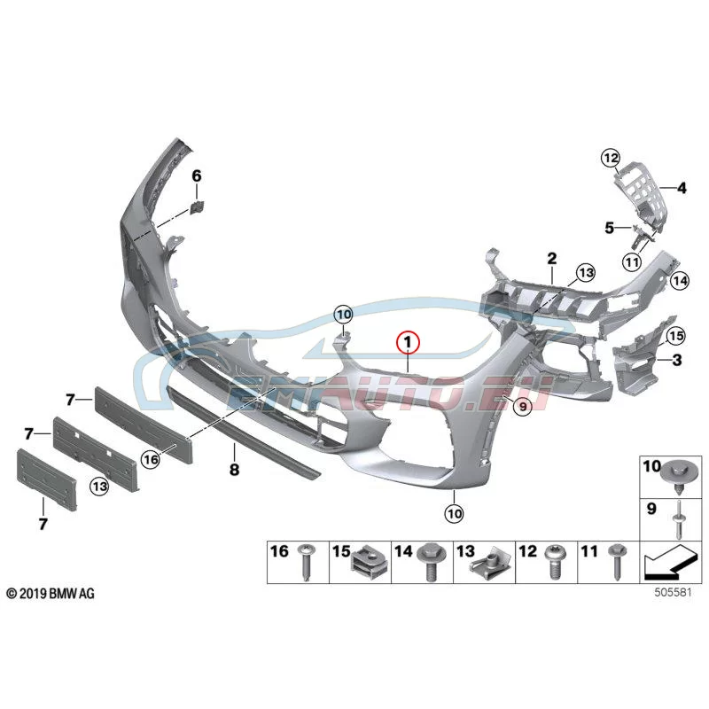 Genuine BMW 51118098864