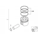 Genuine BMW ALCAN PISTON (11252247519)