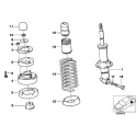 Original BMW Federbein hinten (33521131395)