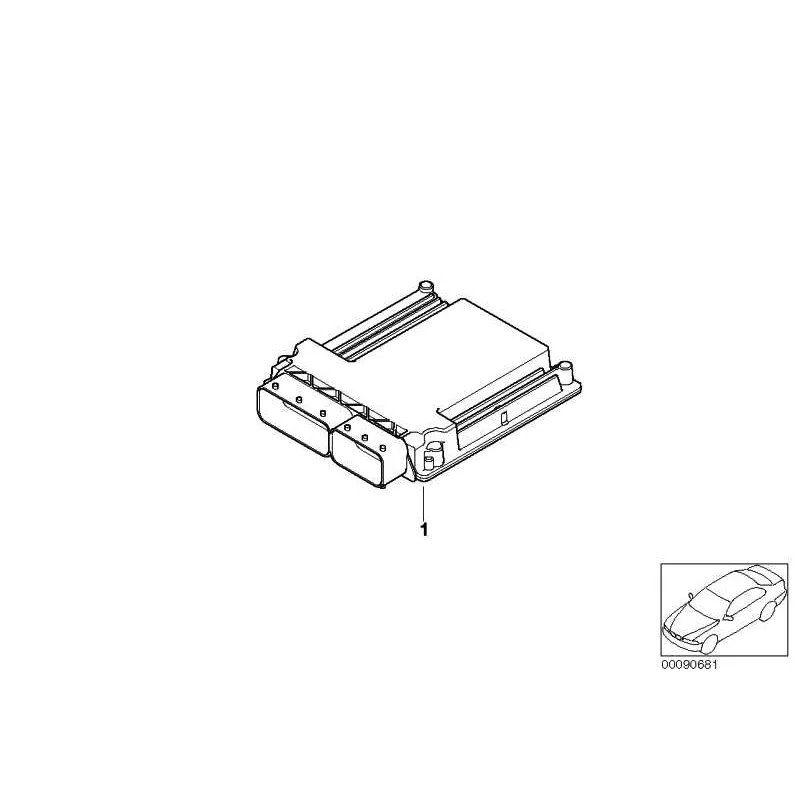 Genuine BMW Programmed DDE control unit (13617795180)