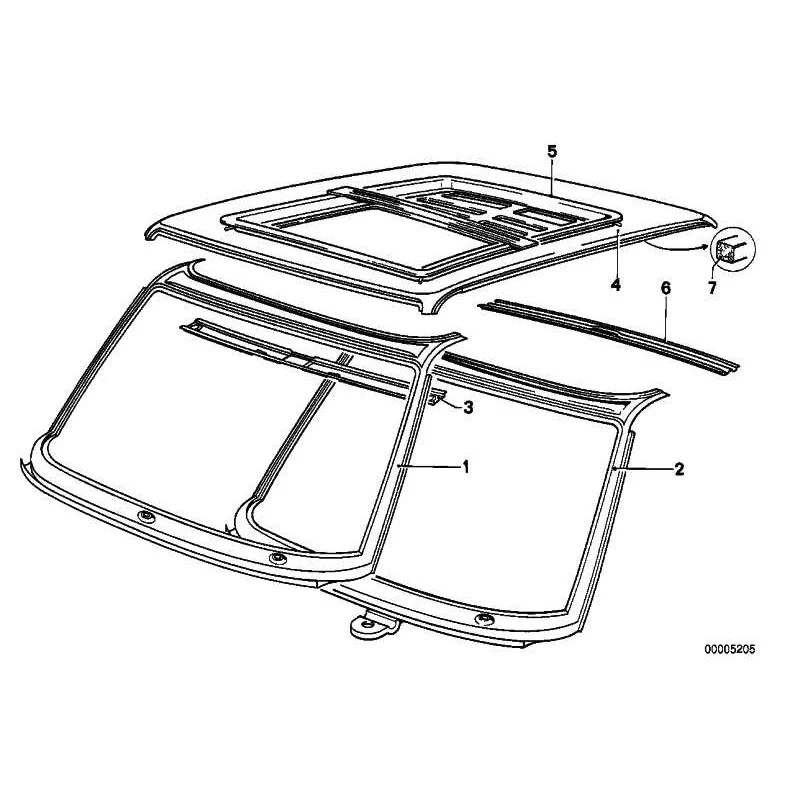 Original BMW Rahmen (54121927059)