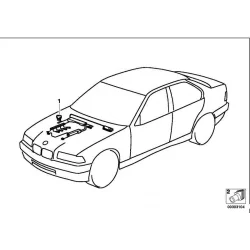 Genuine BMW ENGINE WIRING HARNESS DME (12511403766)