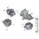 Genuine BMW Engine supporting bracket, right (22116788608)
