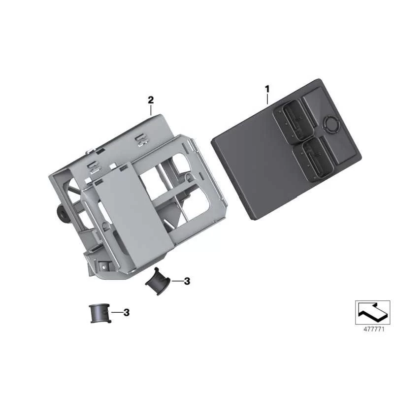 Genuine BMW Central chassis electronics (61358555338)