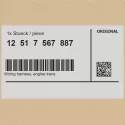 Genuine BMW wiring harness, engine trans. module (12517567887)