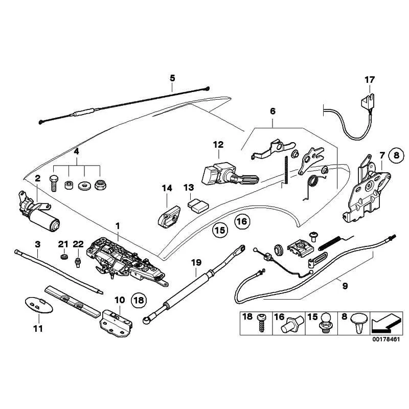 Original BMW Verschluss links (54347156985)