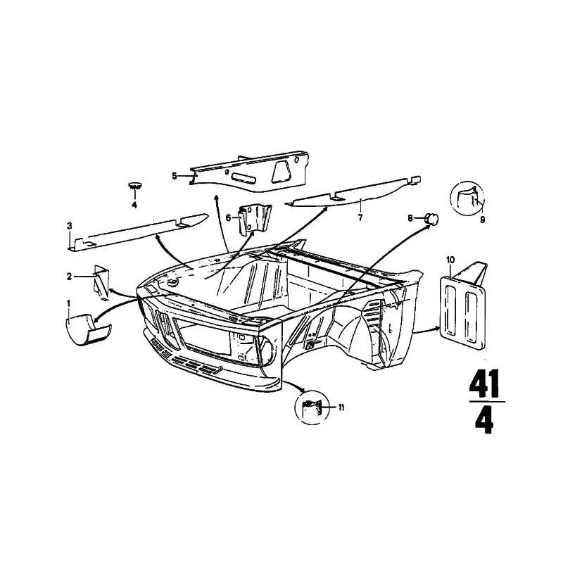 Genuine BMW Supporting strut, right (41111809682)