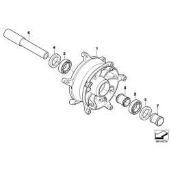 Genuine BMW Shaft seal (07119904626)