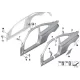 Genuine BMW Side frame, exterior, left (41007344979)