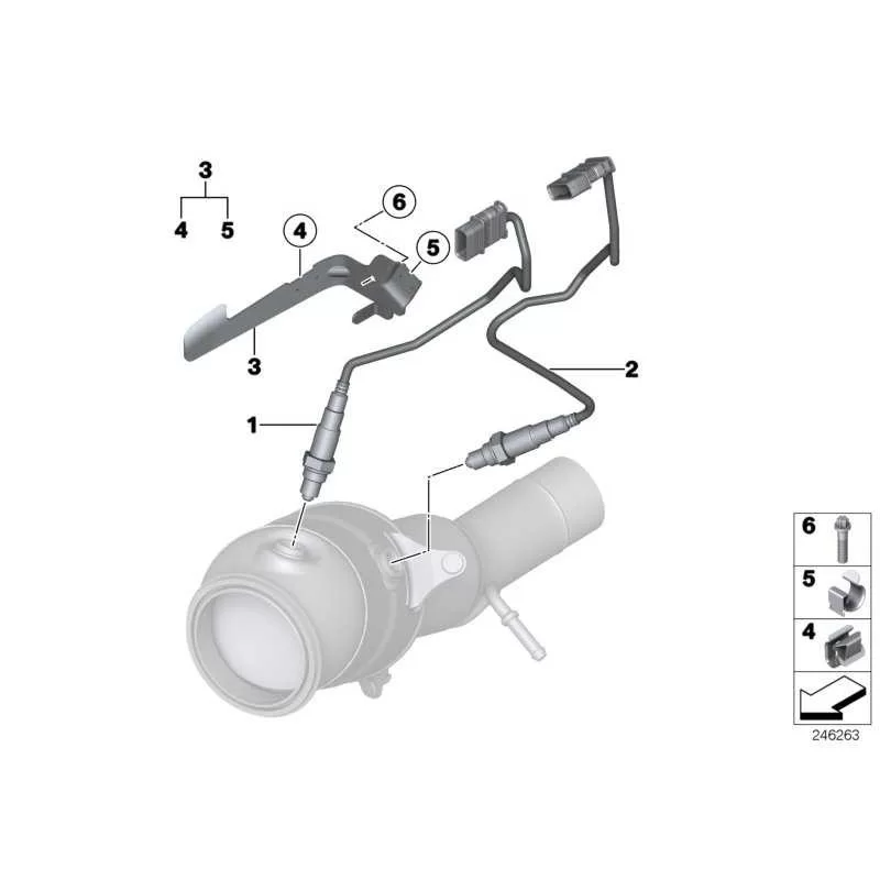 Genuine BMW Oxygen sensor (11787589121)
