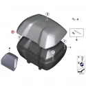 Genuine BMW Outer shell, Topcase cover, primed (77438552006)