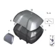 Genuine BMW Outer shell, Topcase cover, primed (77438552006)