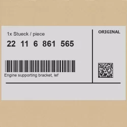 Genuine BMW Engine supporting bracket, left (22116861565)