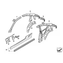 Genuine BMW Right interior side frame (41008045856)