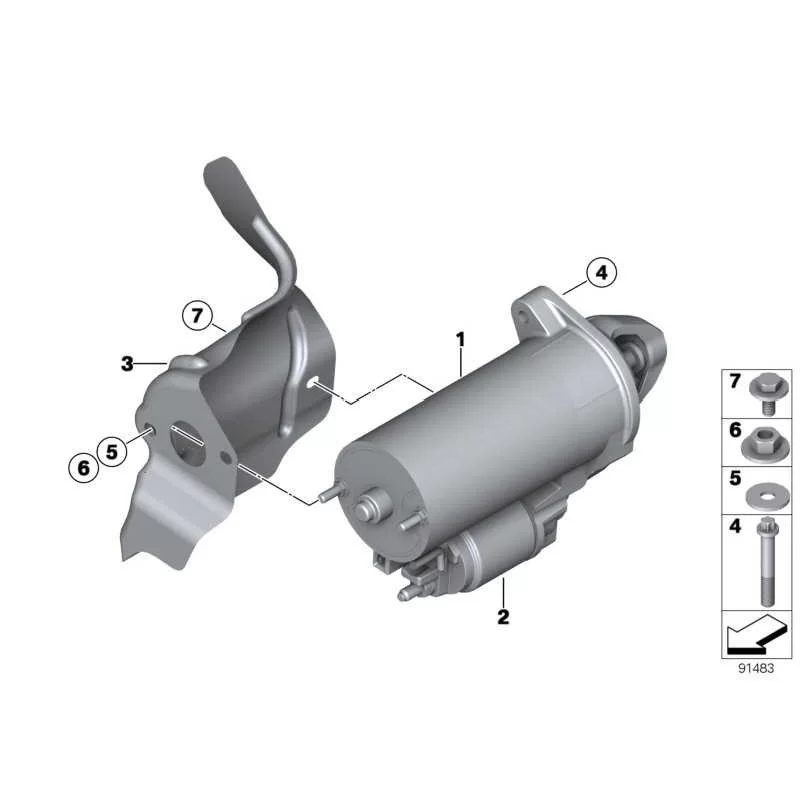 Genuine BMW Starter (12417610345)