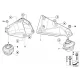 Genuine BMW Engine support right (22113418854)