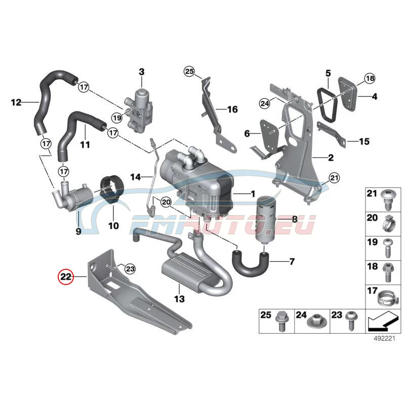 Genuine BMW Support (64219399983)