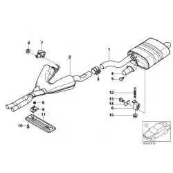 Genuine BMW Rear silencer (18107830010)