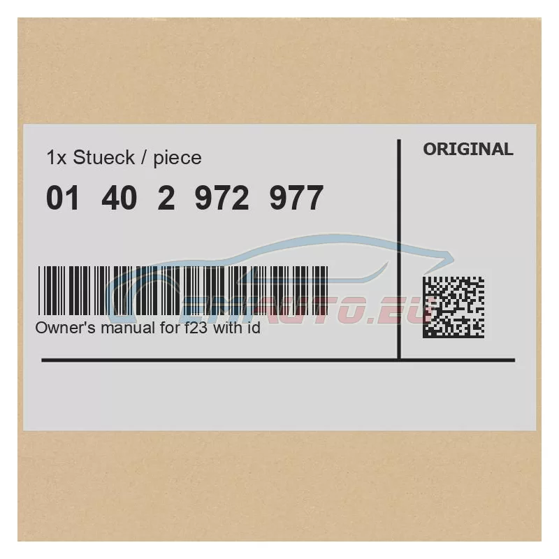 Genuine BMW 01402972977
