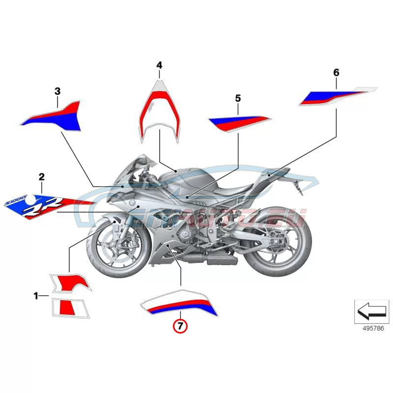 Genuine BMW Decor engine spoiler, left (51148406671)
