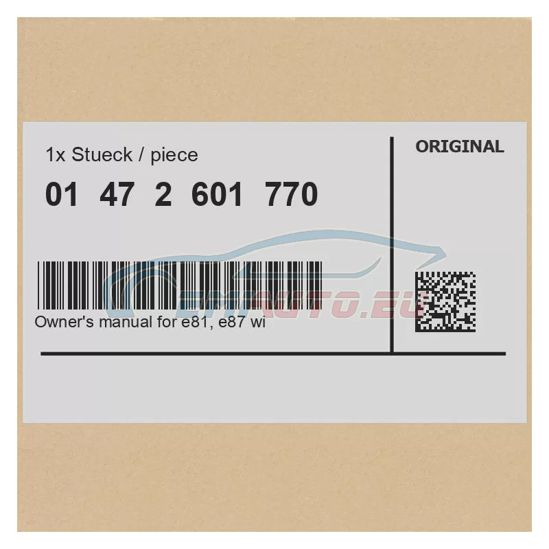 Genuine BMW 01472601770