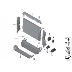 Genuine BMW Charge-air cooler (17518570448)