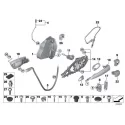 Genuine BMW Lock with code left (51217199833)
