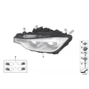 Genuine BMW Headlight, LED technology, left (63117419633)