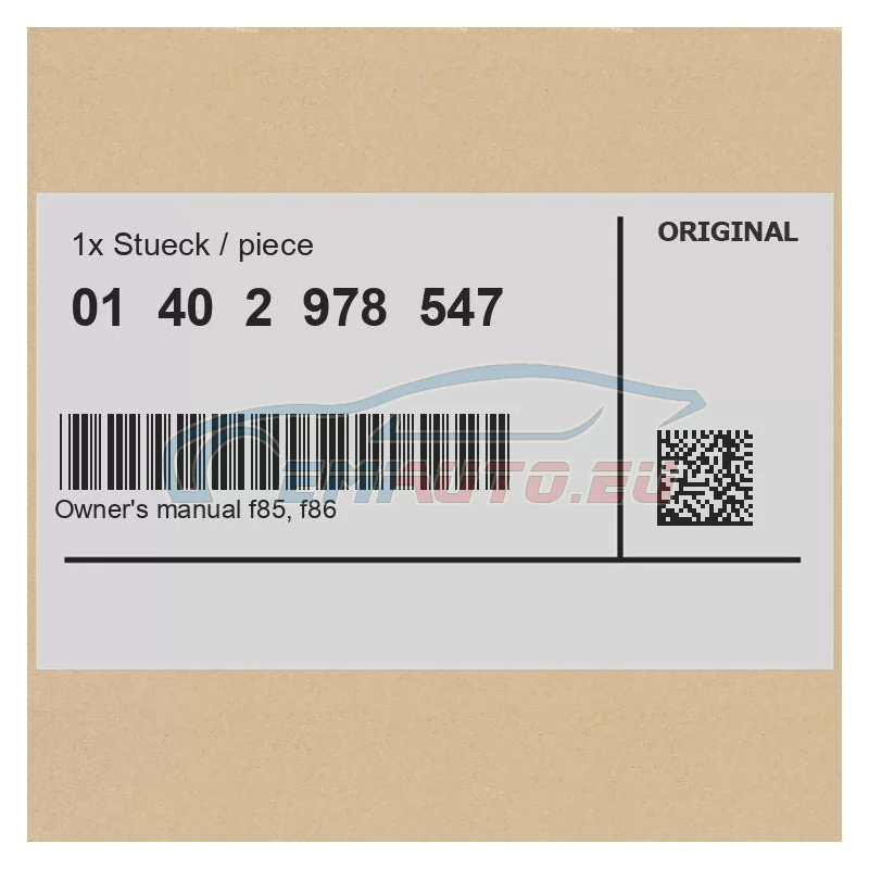 Genuine BMW 01402978547