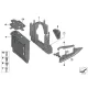 Genuine BMW Sealing partition-panel, bottom part (12907634546)