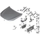 Genuine BMW Left engine hood hinge (41007204555)