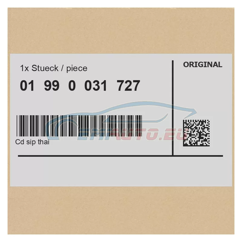 Genuine BMW 01990031727 - CD SIP Thai